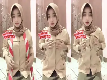 Ukhti Laura Hijab Pramuka Cantik Live Kasur